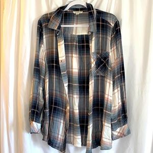 Plaid flannel shirt